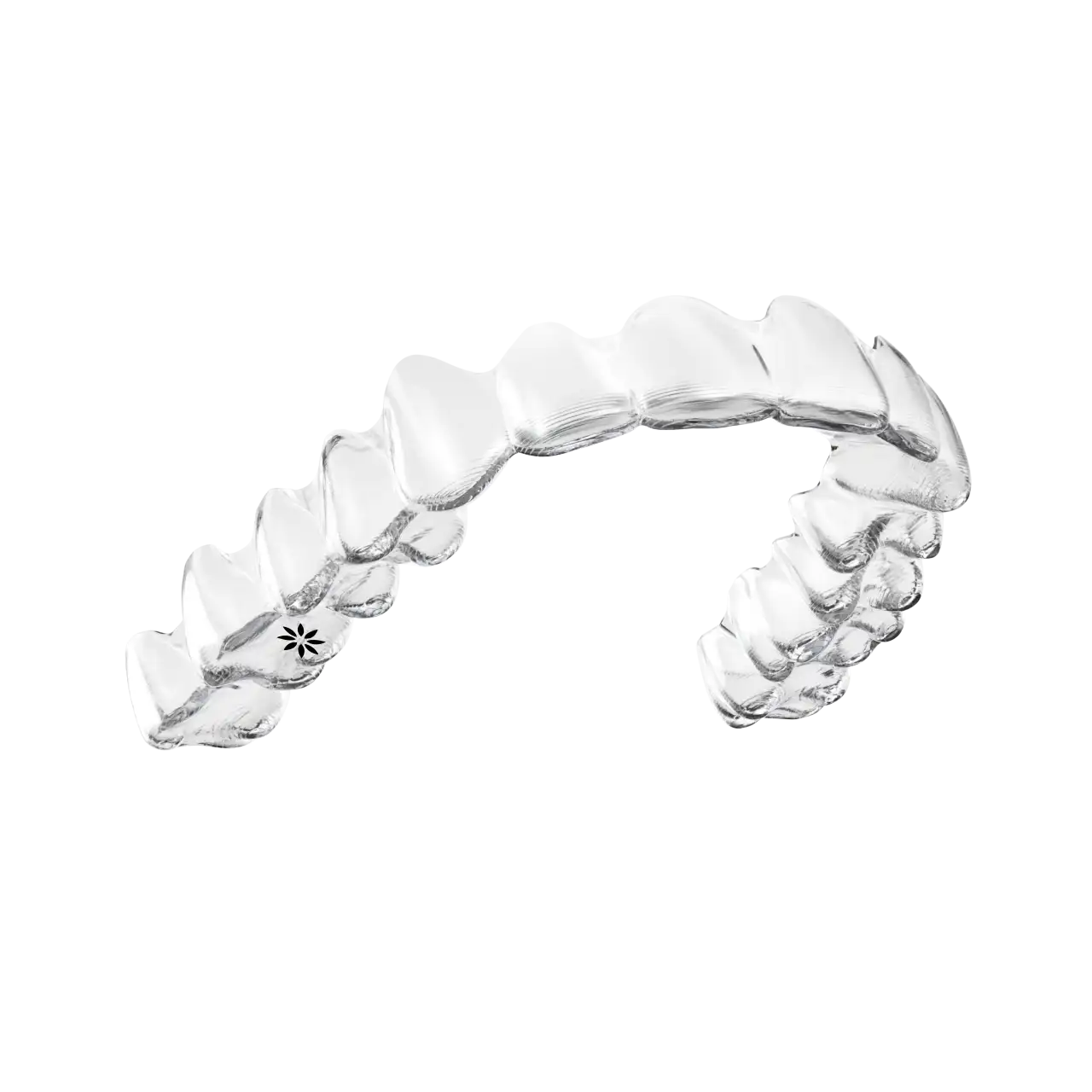 Transparenter Invisalign Aligner — unsichtbare Zahnschiene